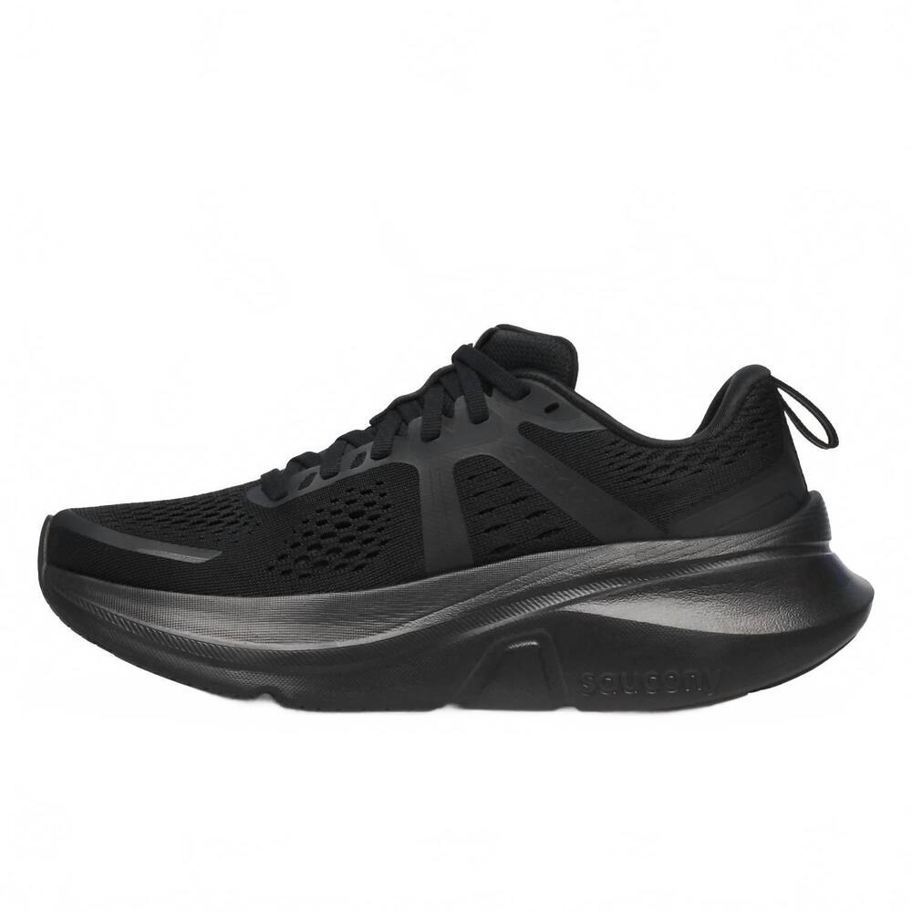 NEW SAUCONY women's guide 18 running shoes in triple black